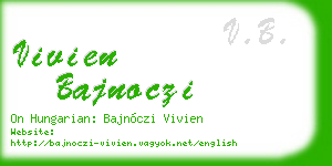 vivien bajnoczi business card